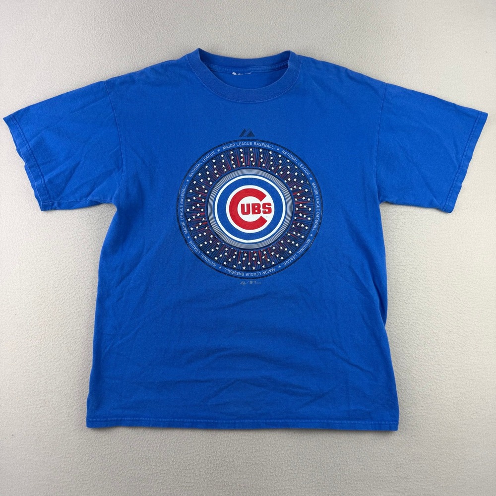 Vintage Chicago Cubs MLB Majestic T-Shirt‎ Men M Sportswear Baseball Graphic Tee